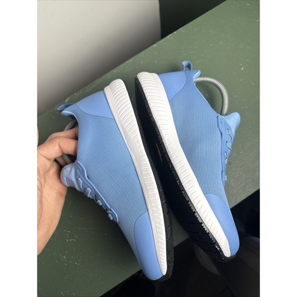 Skechers Shoes Womens Size 8 Us Emma Soft Toe Work Blue Flyknit Slip Resistant - Picture 5 of 8